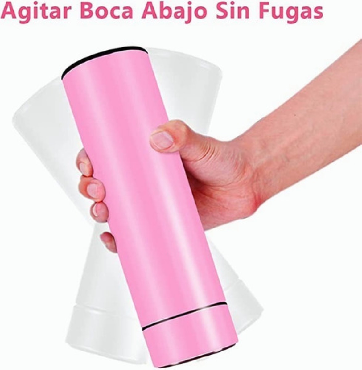 Termo Digital Inteligente De Acero Inoxidable 500ml. Rosa
