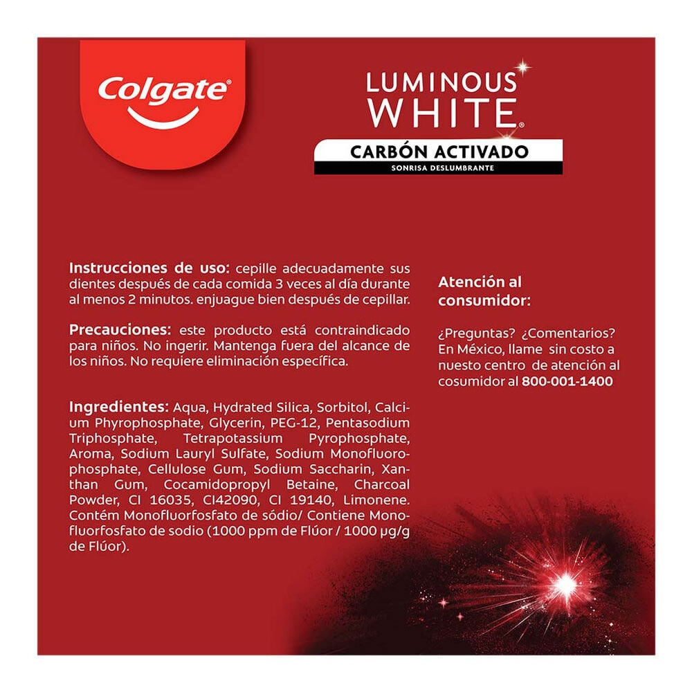 Crema Dental Anticaries Con Flúor Colgate Luminous White CST