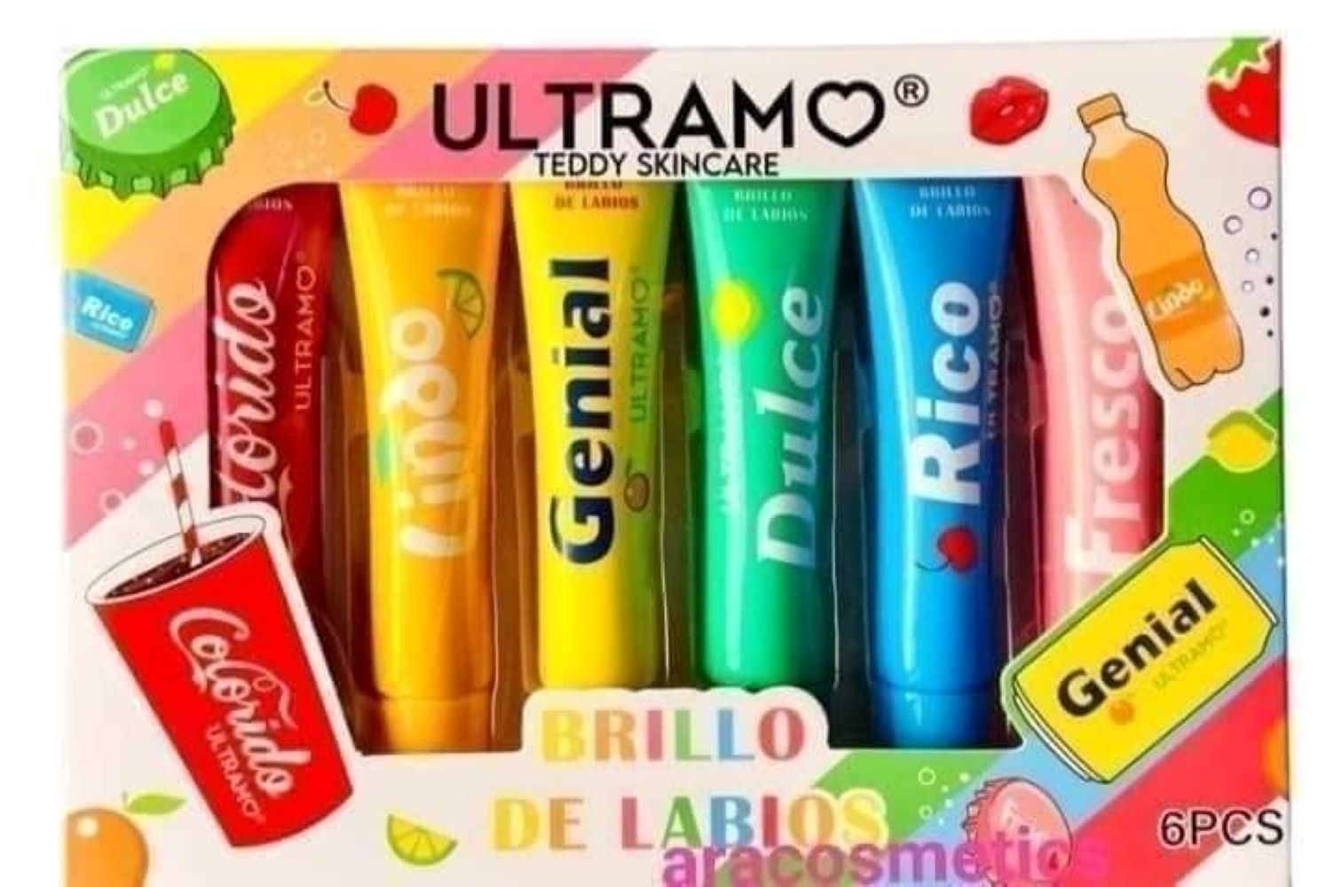 Set De 6 Brillos De Labios Con Efecto Holográfico Ultramo 