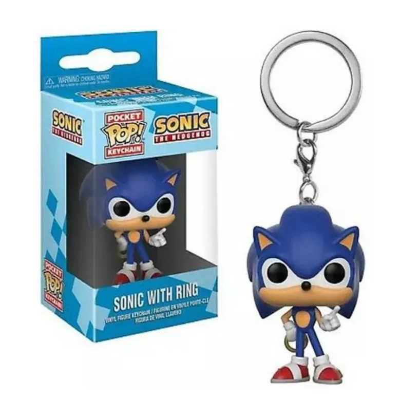 Llavero Funko Pocket Pop Sonic With Ring Figura 3D