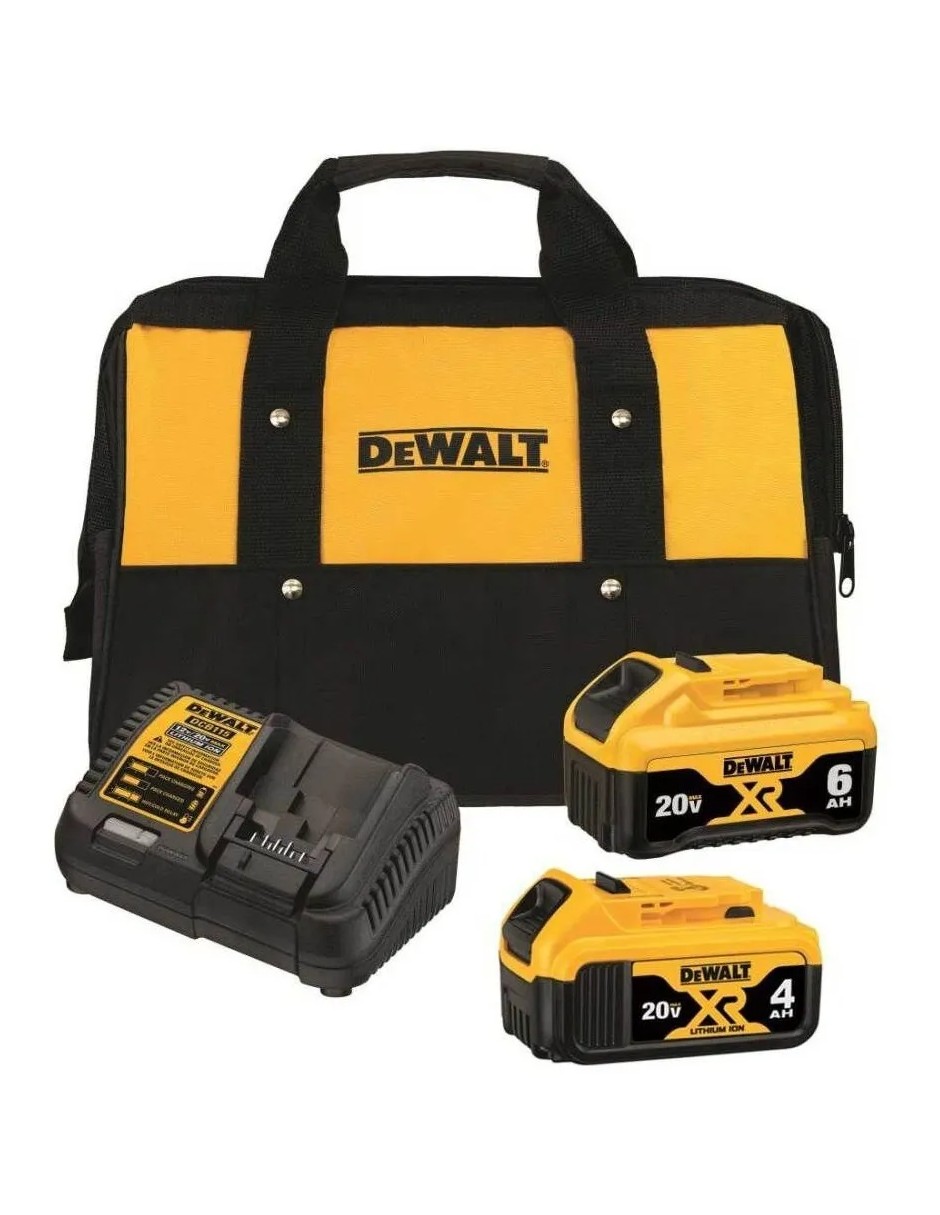 Kit Baterías De Litio Max Xr De 20 Voltios Dewalt Dcb246ck