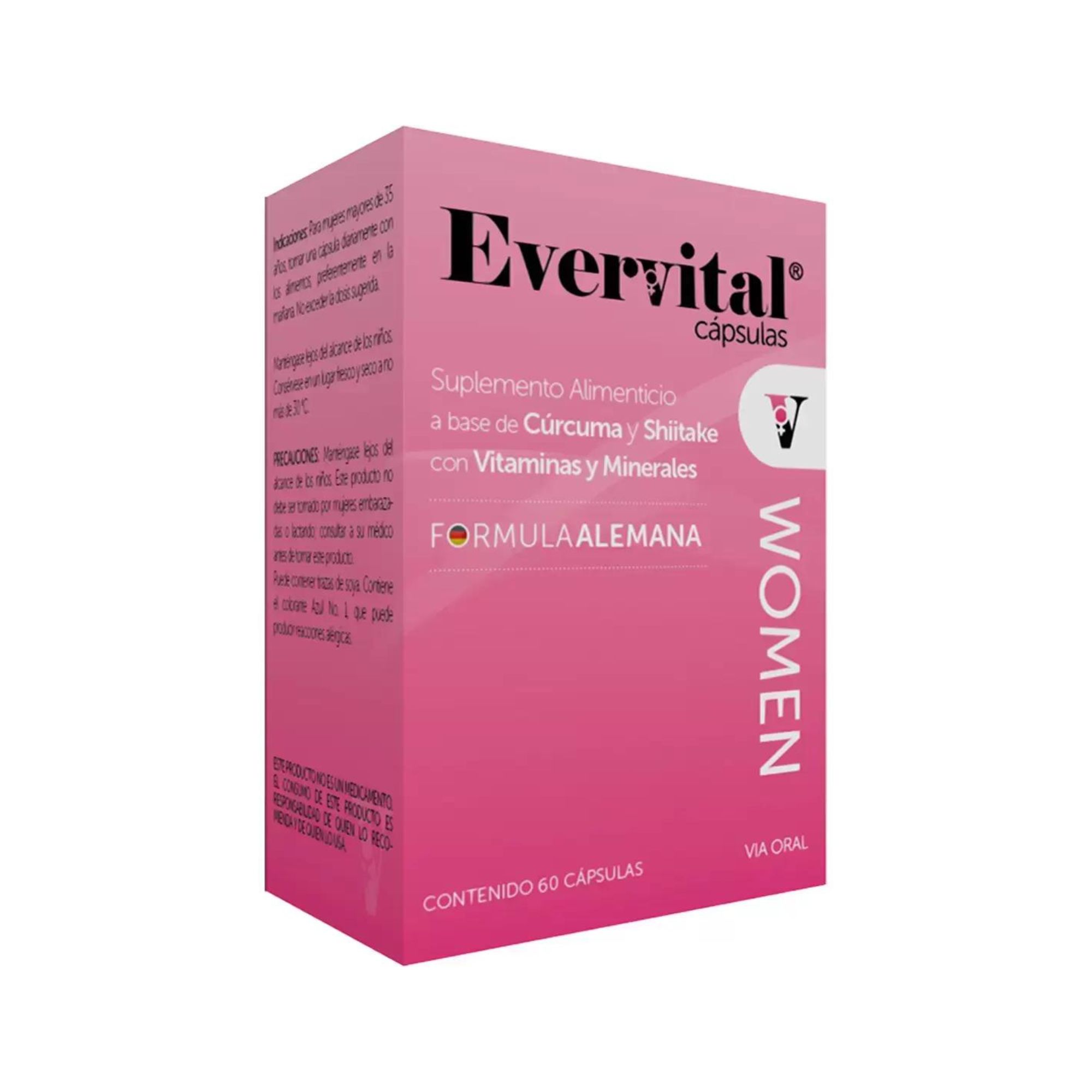 Evervital Woman Cúrcuma Y Shiitake 60 Caps