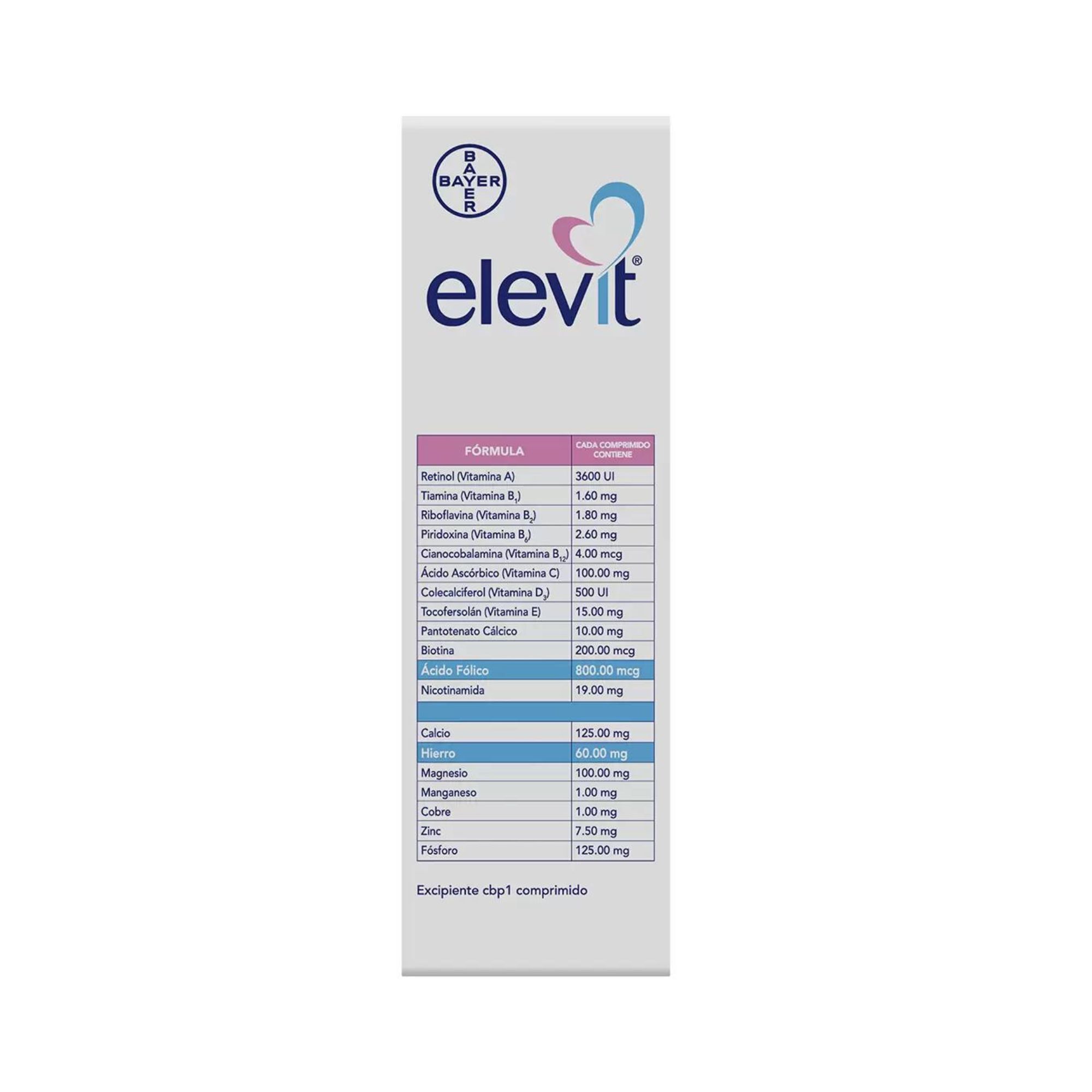 Elevit Antes, Durante Y Después De Embarazo 2 Pack De 30 c/u