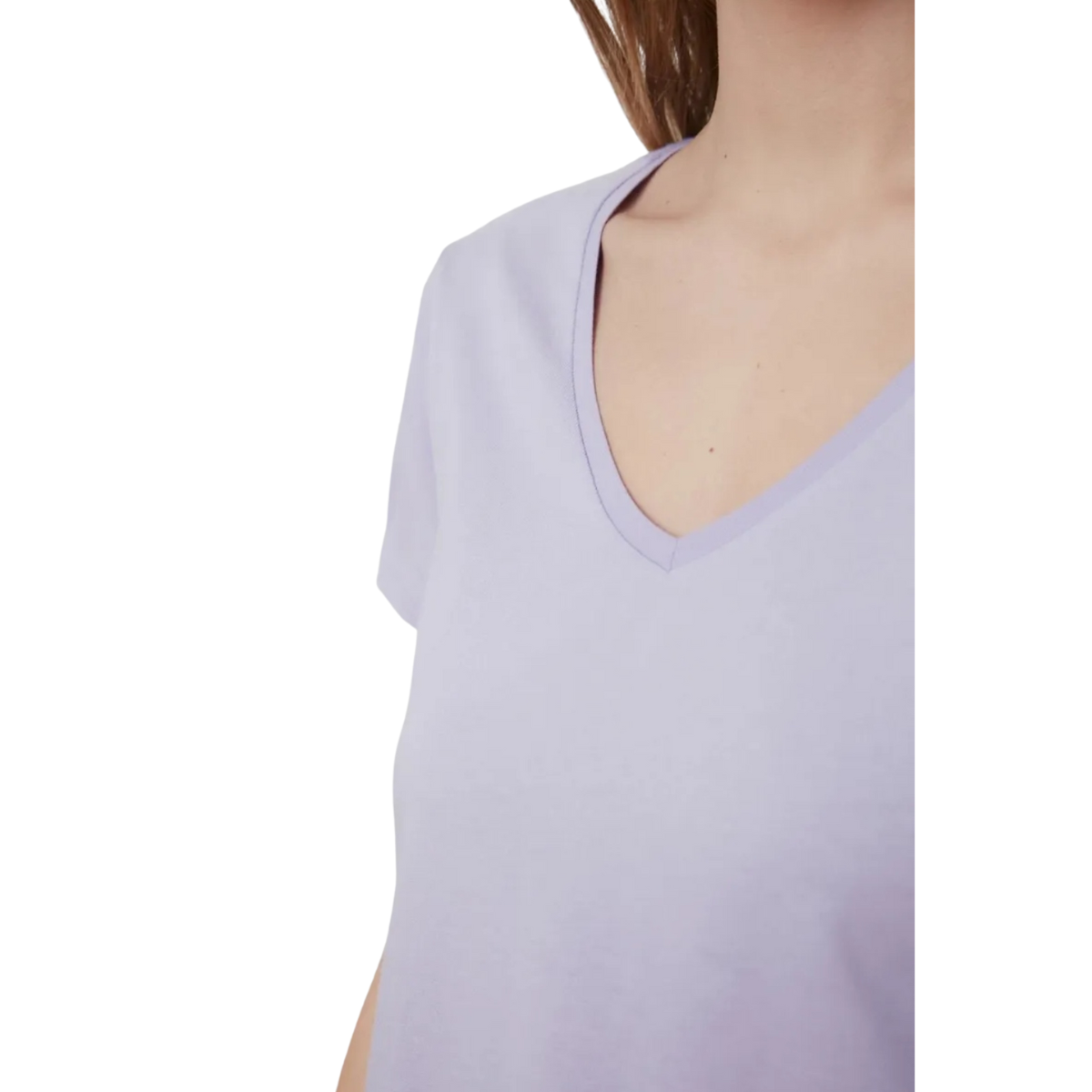 Blusa Playera Mangas Cortas Algodón Escote V Talla Grande  Moda Mujer