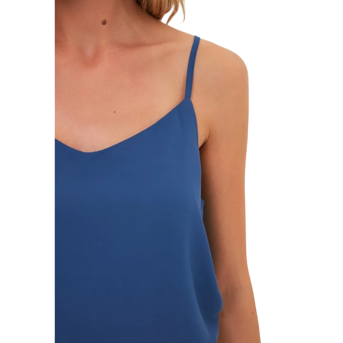 Blusa Basic Azul Marino Talla 36 y 38 Moda Mujer