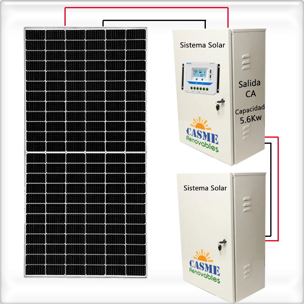 Kit Solar Autónomo Refrigerador, Focos, Tv, Horno Eléctrico, Bomba de agua, etc. 5760w