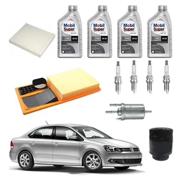 Kit Afinacion Vw Vento 1.6 L Aceite 5w30 Sintético M
