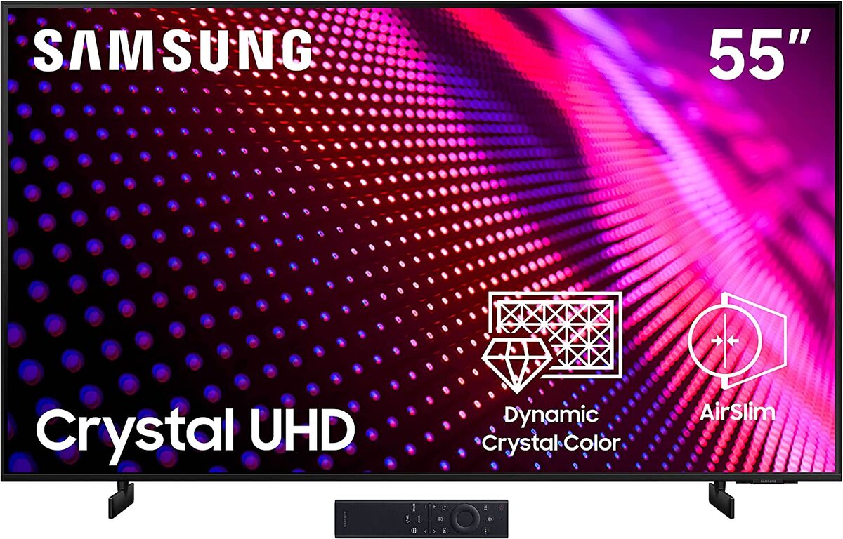 Pantalla Samsung 55" Crystal UHD 4K led con Control de Voz UN55AU8000FXZX .