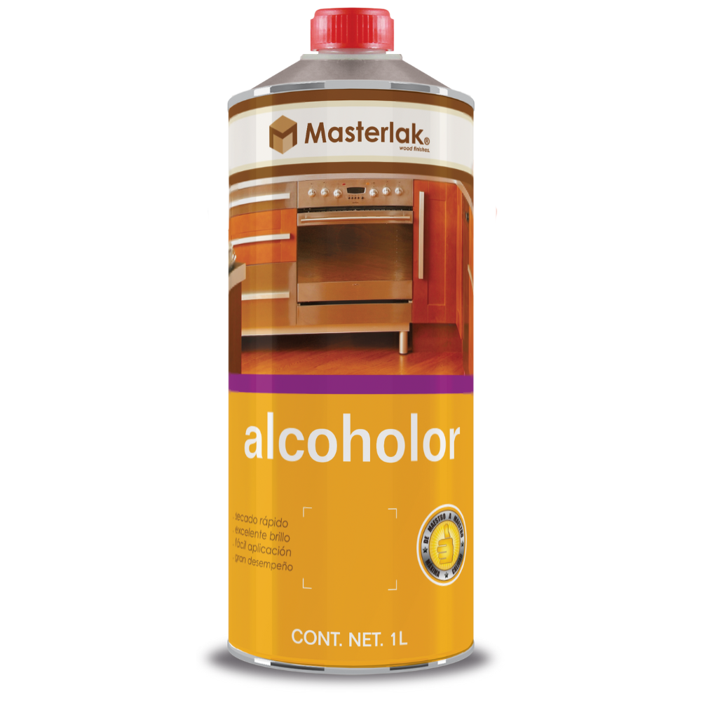 Tinta Al Alcohol Alcoholor Color Cafe 1Lt Acuario MM98610