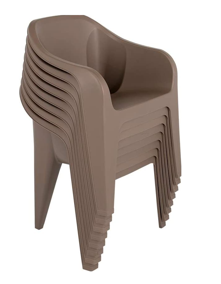 Set con 4 sillas en plastico uso rudo , jardin, terraza, comedor, 