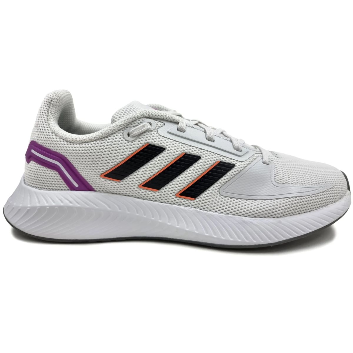 TENIS ADIDAS RUNFALCON 2.0 BLANCO/MORADO CORRER SPORT COMODO LIGERO DAMA GV9575