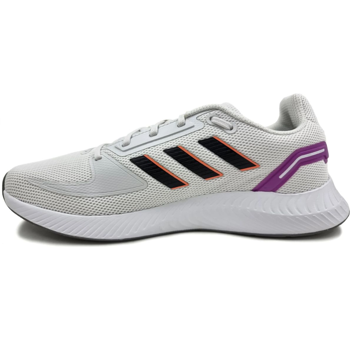 TENIS ADIDAS RUNFALCON 2.0 BLANCO/MORADO CORRER SPORT COMODO LIGERO DAMA GV9575