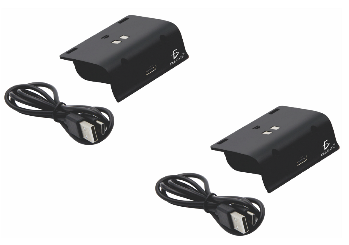 2 Piezas De Pila Bateria Recargable Para Control Xbox One Series S/X Entrada Tipo C