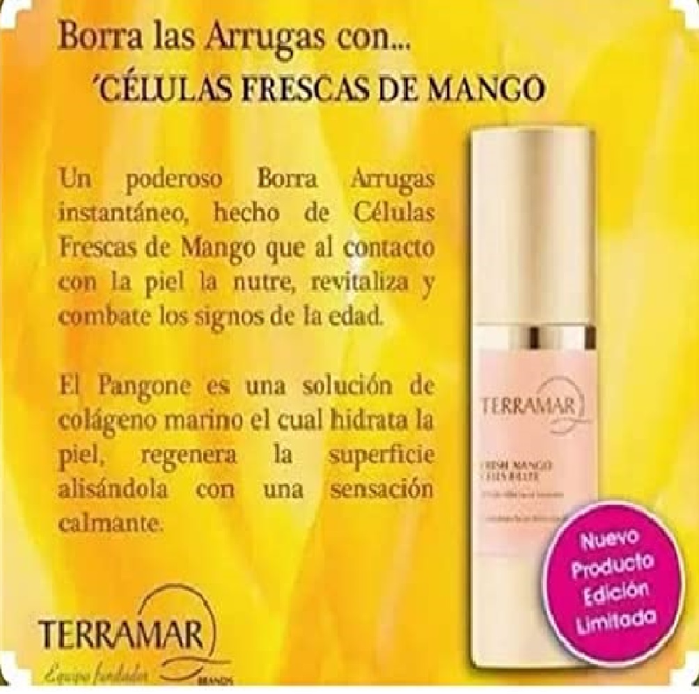 Tratamiento Antiedad Rellenador de Arrugas Terramar Fresh Mango Cells Filler