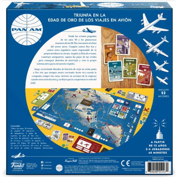 Funko Juego de Mesa: Pan Am en Español