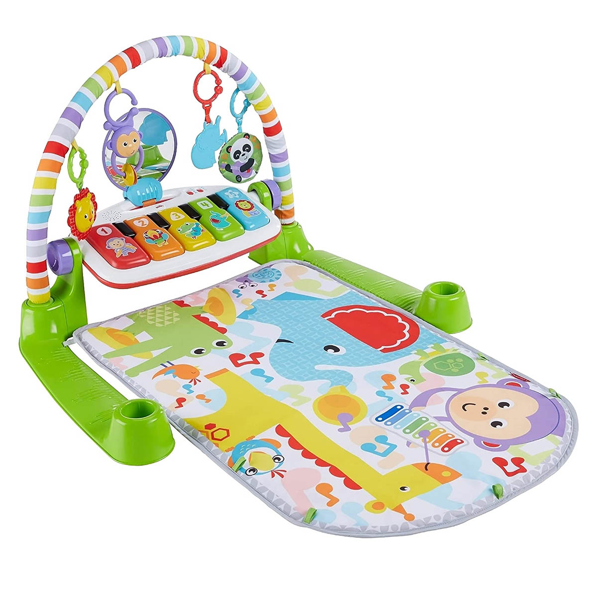 Gimnasio Para Bebe Fisher Price Deluxe Piano Pataditas Musicales FWT21 Verde