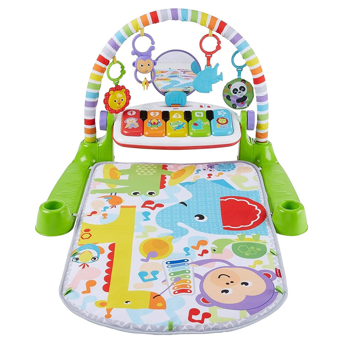 Gimnasio Para Bebe Fisher Price Deluxe Piano Pataditas Musicales FWT21 Verde