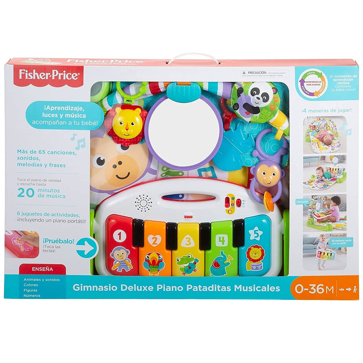 Gimnasio Para Bebe Fisher Price Deluxe Piano Pataditas Musicales FWT21 Verde