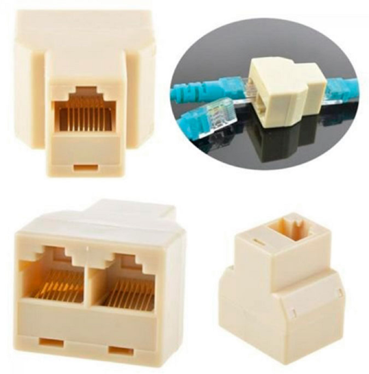 Divisor Splitter 1x2 Cable De Red Rj45