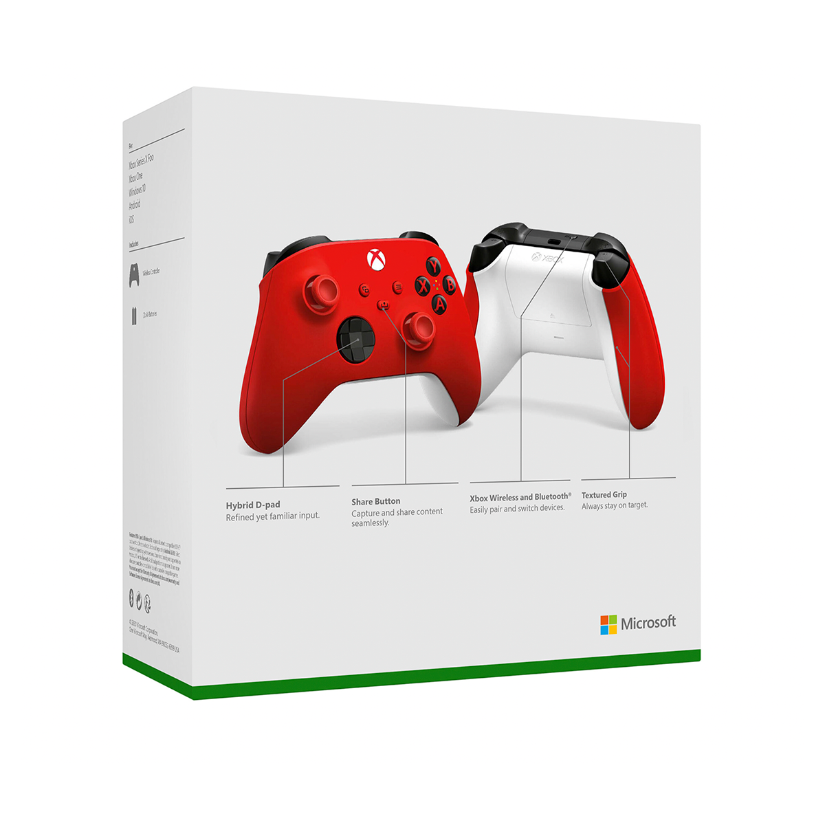Control Xbox Rojo Series S, Series X, One, PC Inalámbrico 