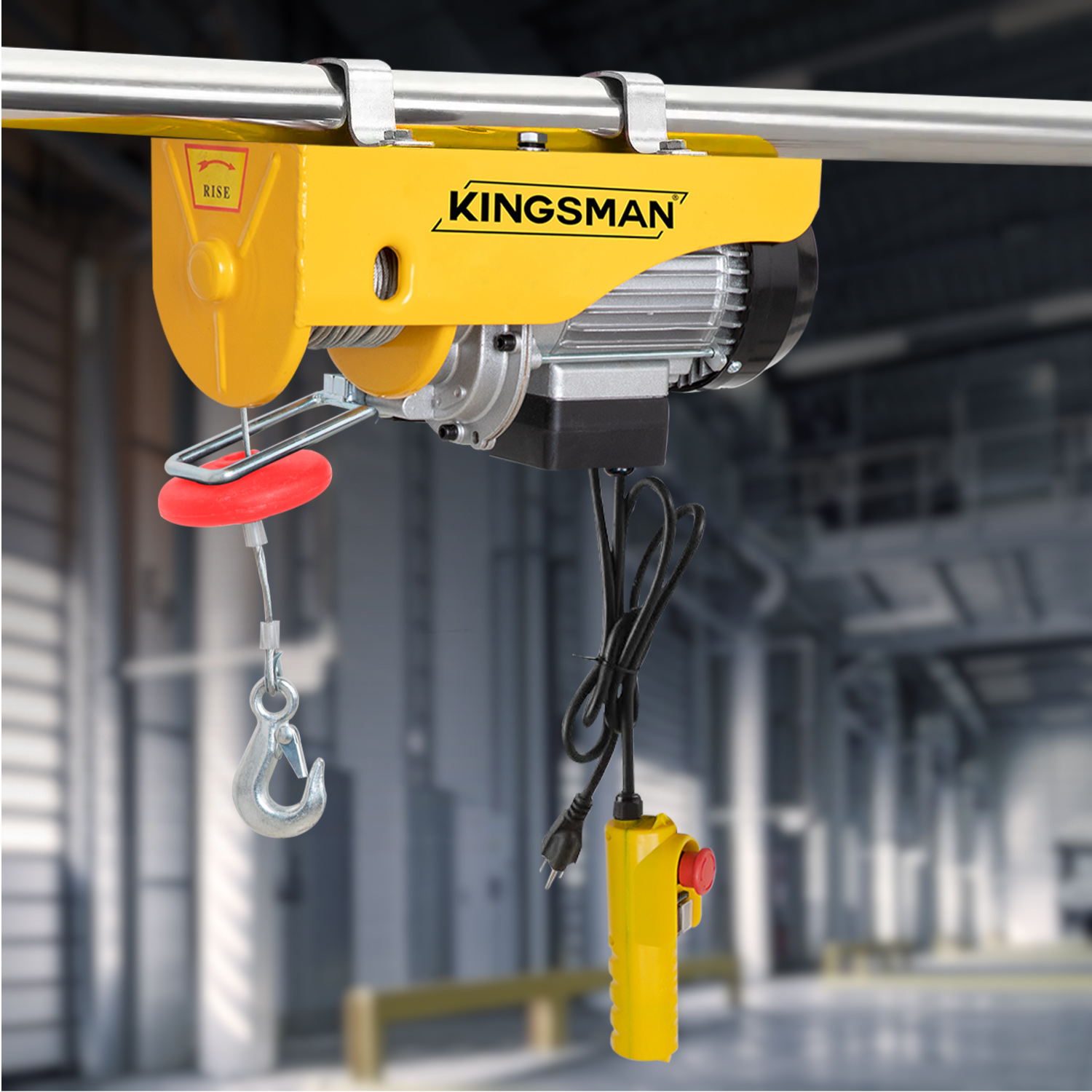 Polipasto Electrico 400-800 Kg 220 V con Cable 20 m 7/32 PA800A Kingsman 