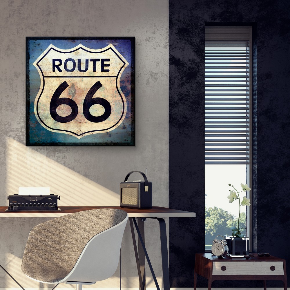 Cuadro Decorativo - Señal de la ruta 66