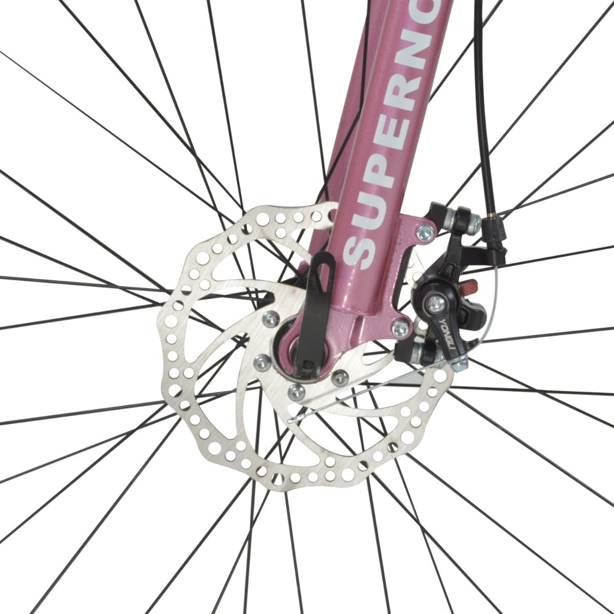 Bicicleta De Montaña Plegable R26 Freno De Disco 21 Vel Rosa