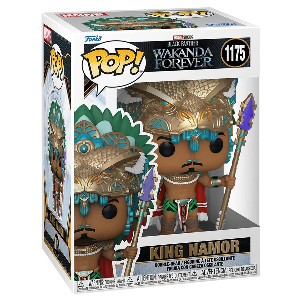 Funko Pop Rey Namor Con Penacho #1175 Wakanda Por Siempre Figura Original