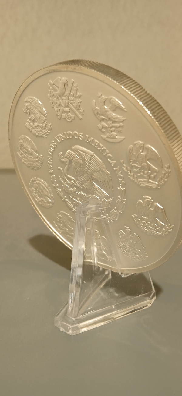 Moneda 5 Onzas Libertad Plata Pura ley .999 sin circular