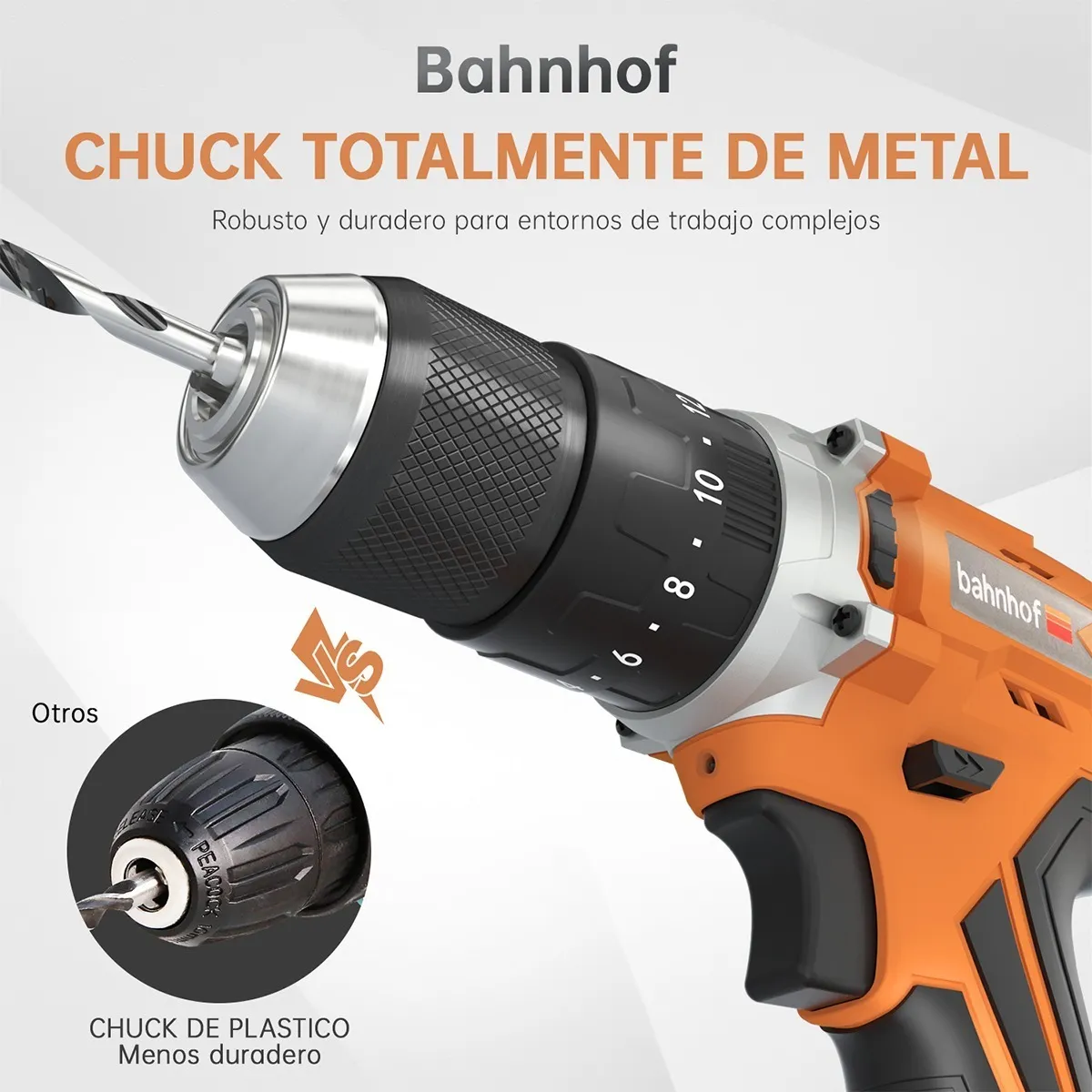 Taladro Inalámbrico Impacto Rotomartillo 2batería 21v (Amarillo)