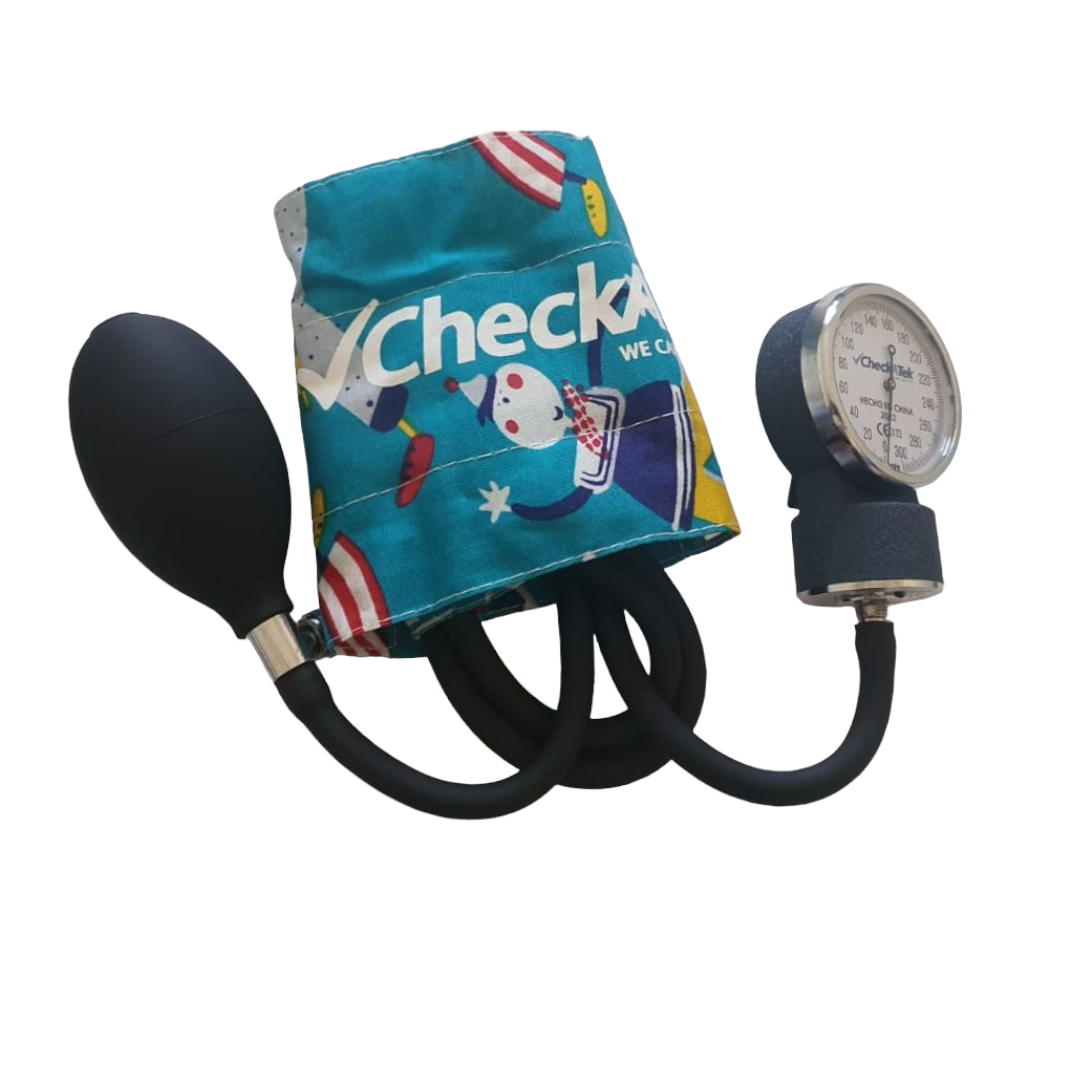 Baumanómetro aneroide pediátrico con 3 brazaletes, Checkatek