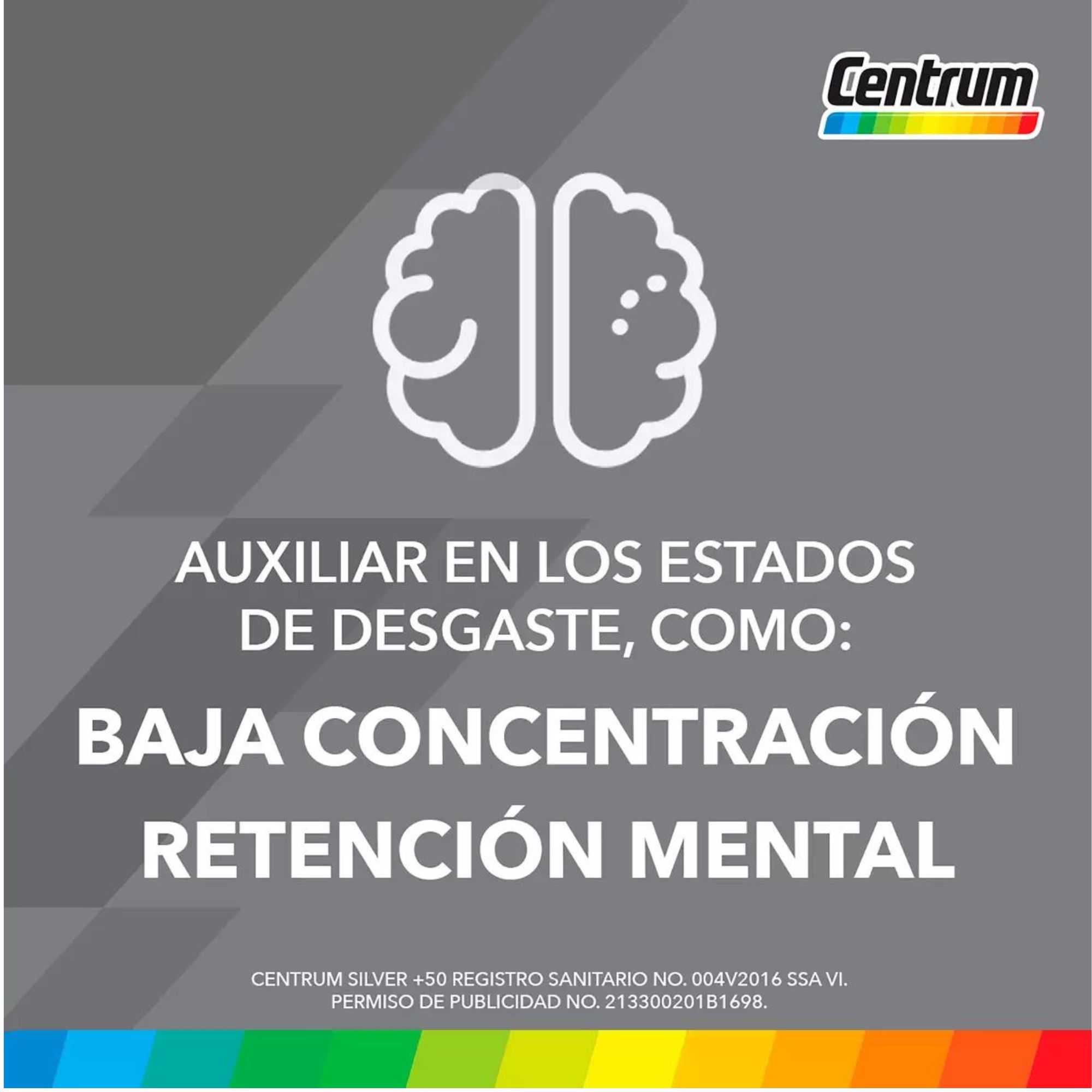 Multivitamínico Silver +50 Centrum 2 Pack De 100 Tabs