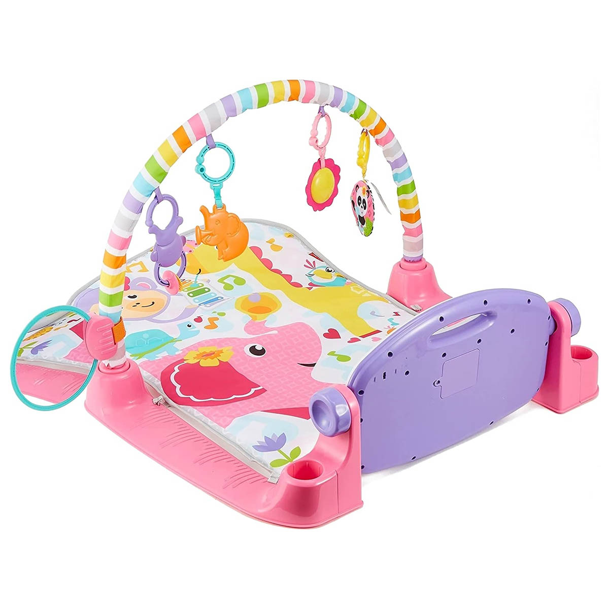 Gimnasio Para Bebe Fisher Price Deluxe Piano Pataditas Musicales FWT26 Rosa