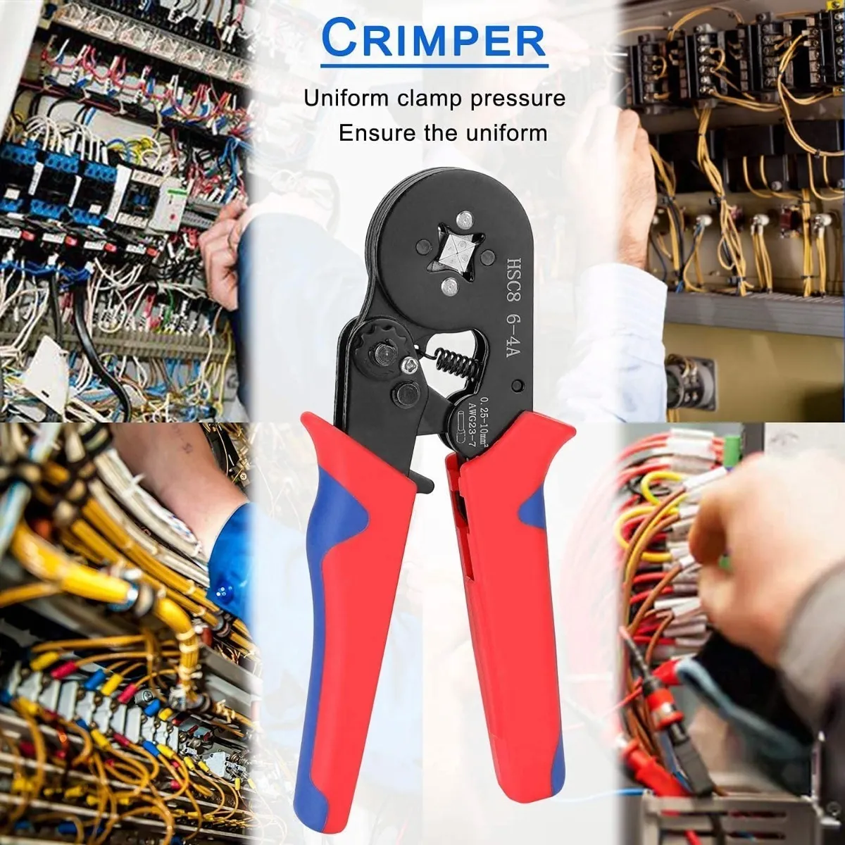 Alicate Terminales Crimpador Abrazadera Engarzador 1250 Pzs