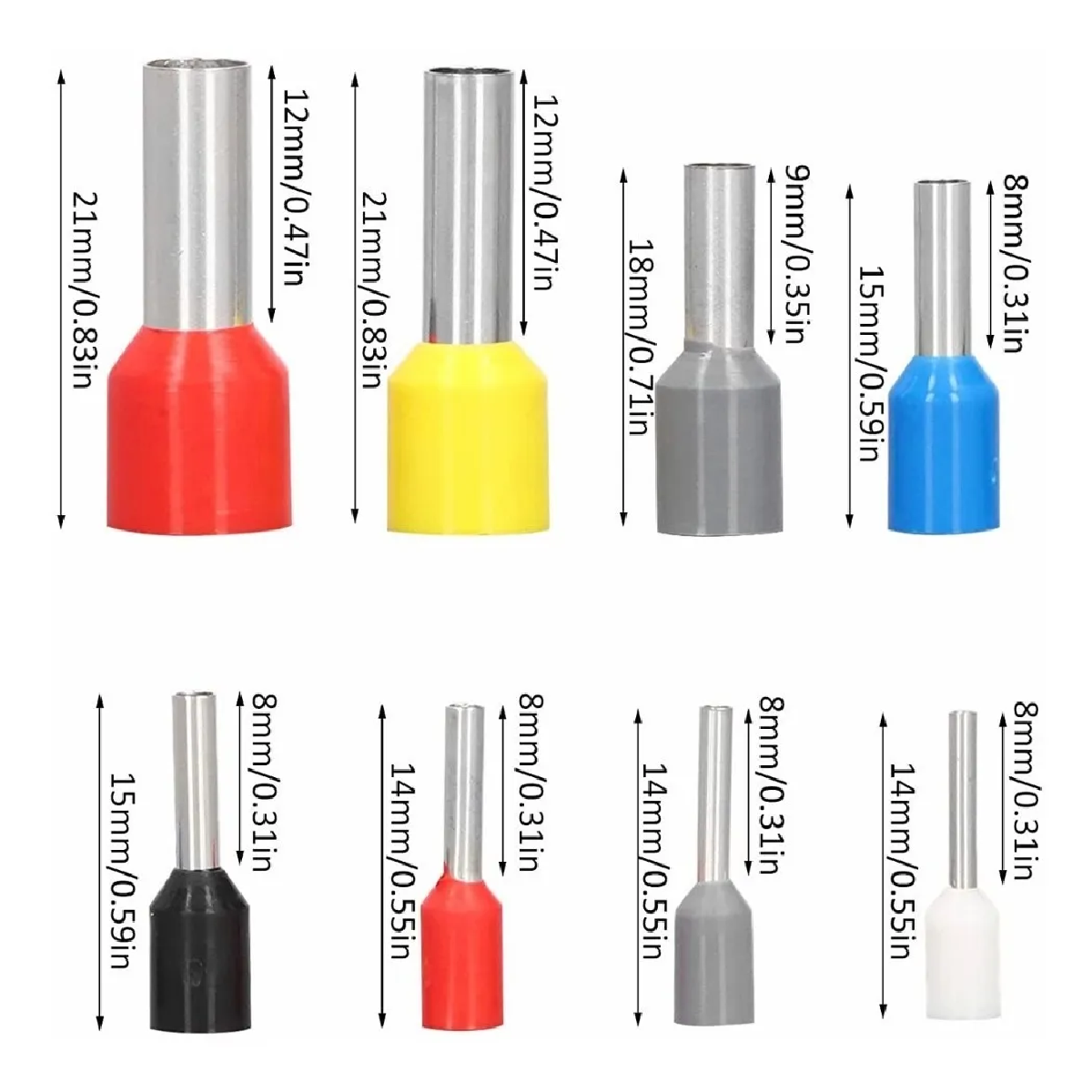 Alicate Terminales Crimpador Abrazadera Engarzador 1250 Pzs