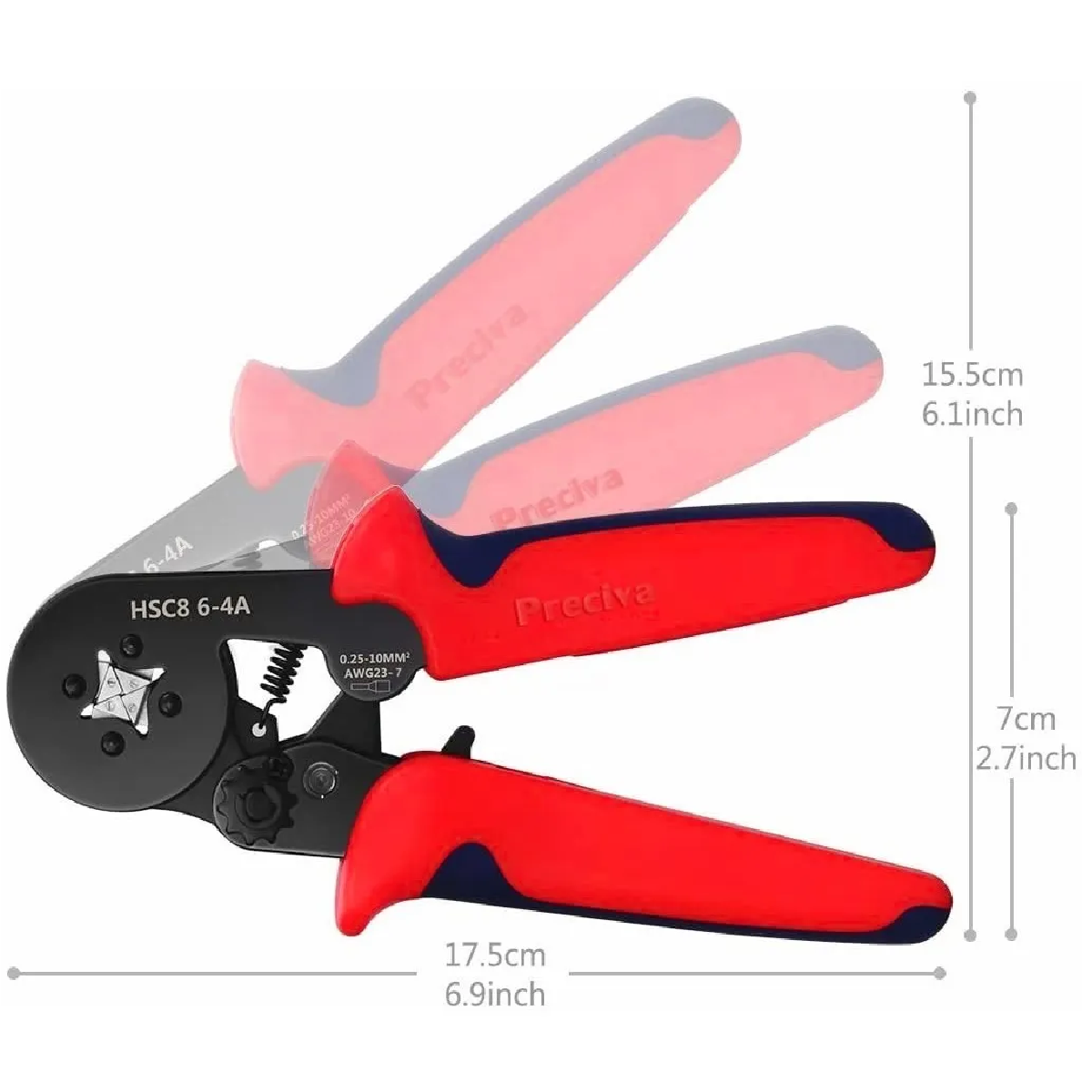 Alicate Terminales Crimpador Abrazadera Engarzador 1250 Pzs