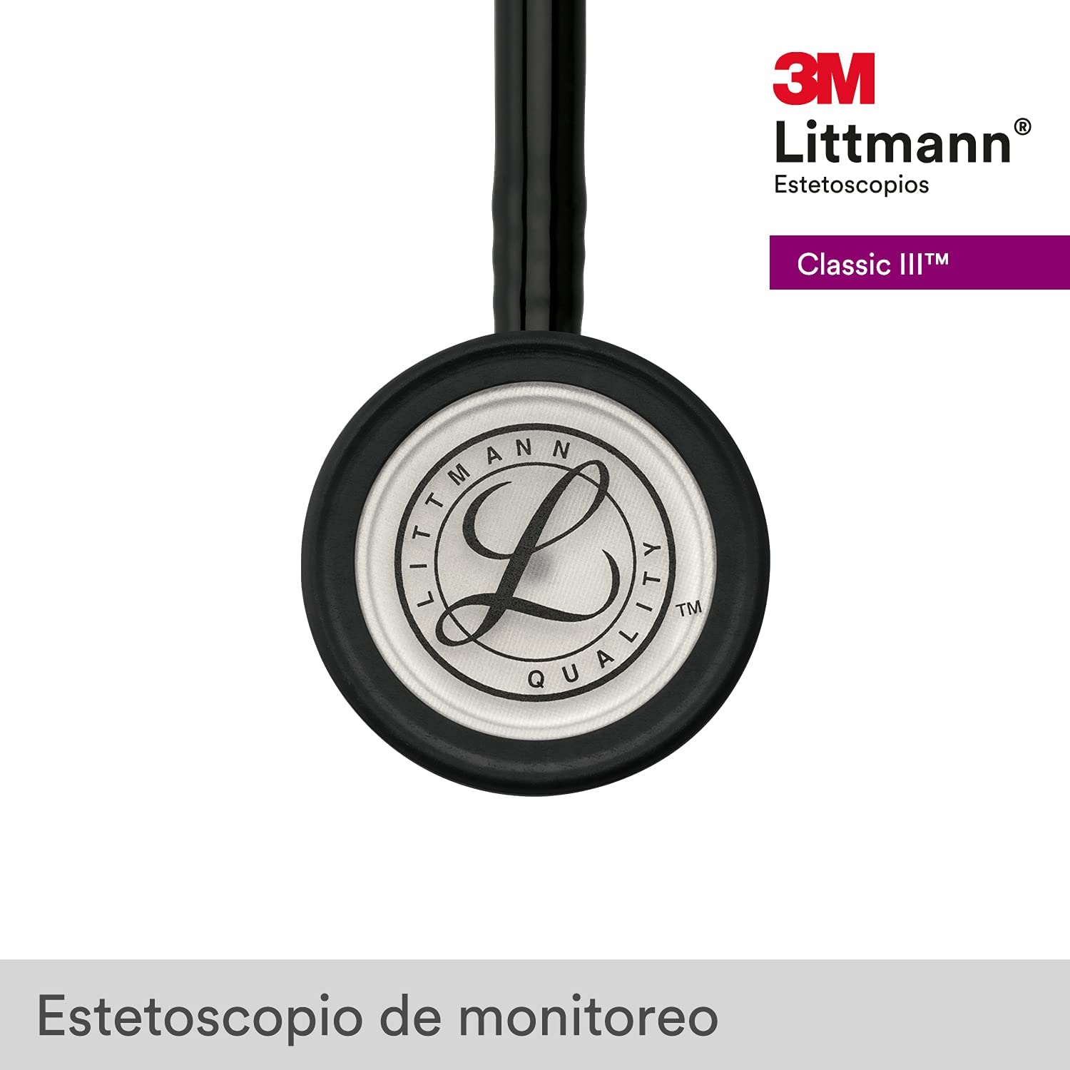 Estetoscopio 3m Littmann Classic Ill 5620 Mecánico Negro