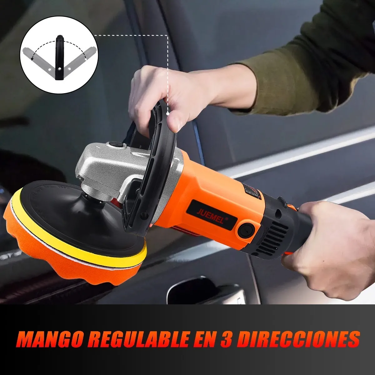 Pulidora Para Autos Pulido Lijado Prof.7 180mm 1400w