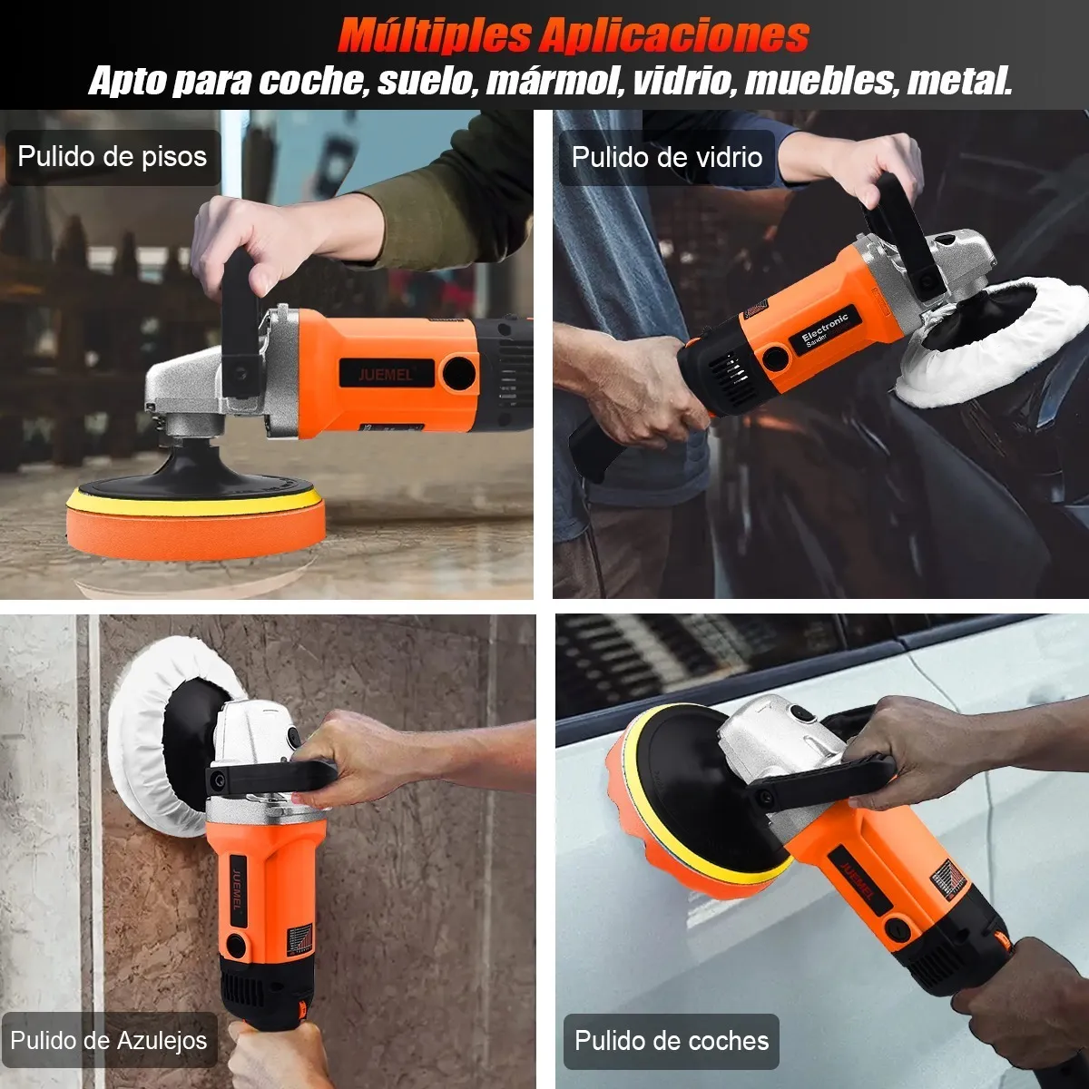 Pulidora Para Autos Pulido Lijado Prof.7 180mm 1400w