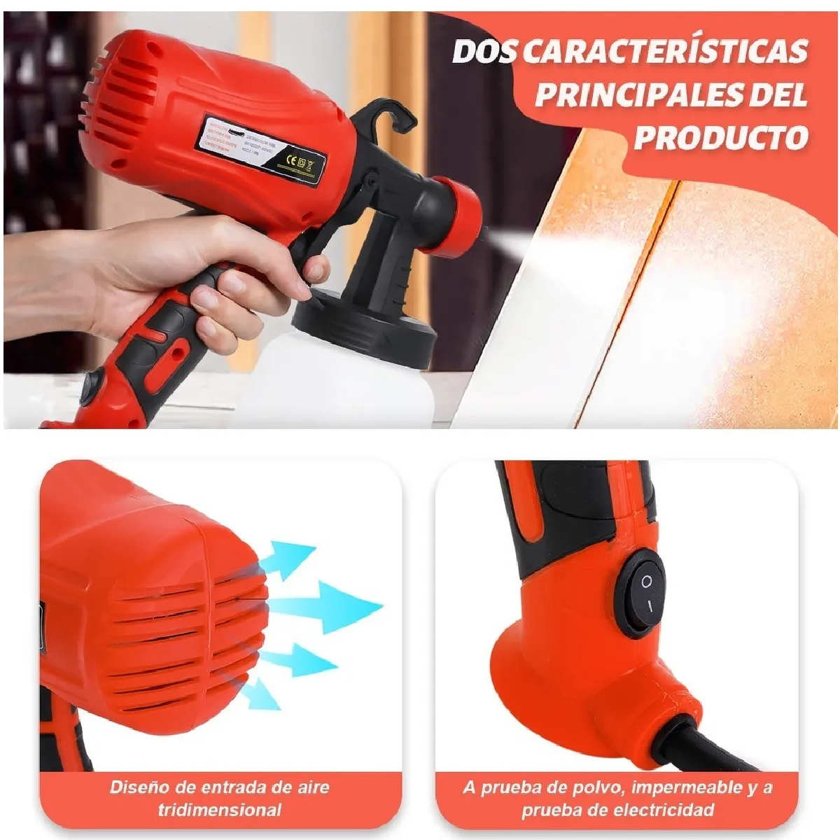 Máquina Para Pistola Eléctrica Para Pintar 110v 550w 950ml