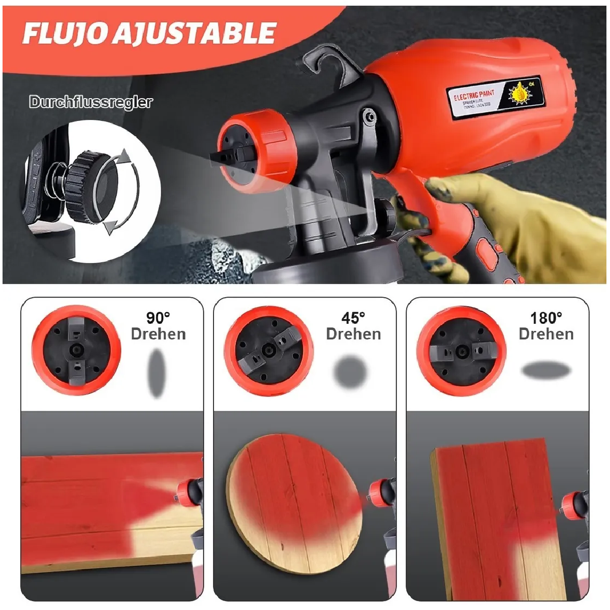 Máquina Para Pistola Eléctrica Para Pintar 110v 550w 950ml