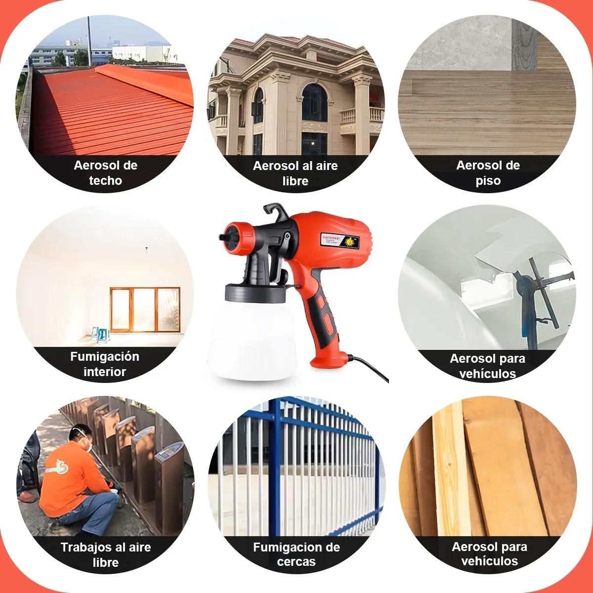 Máquina Para Pistola Eléctrica Para Pintar 110v 550w 950ml