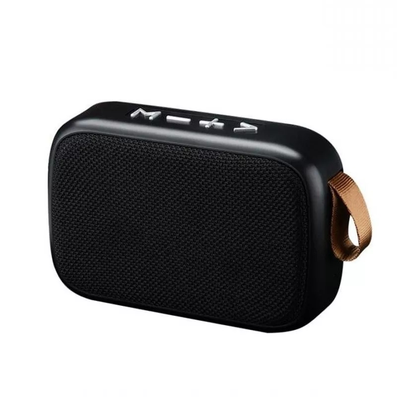 Bocina Portátil Rectangular Negra Altavoz USB Bocina Bluetooth Recargable Inalámbrico