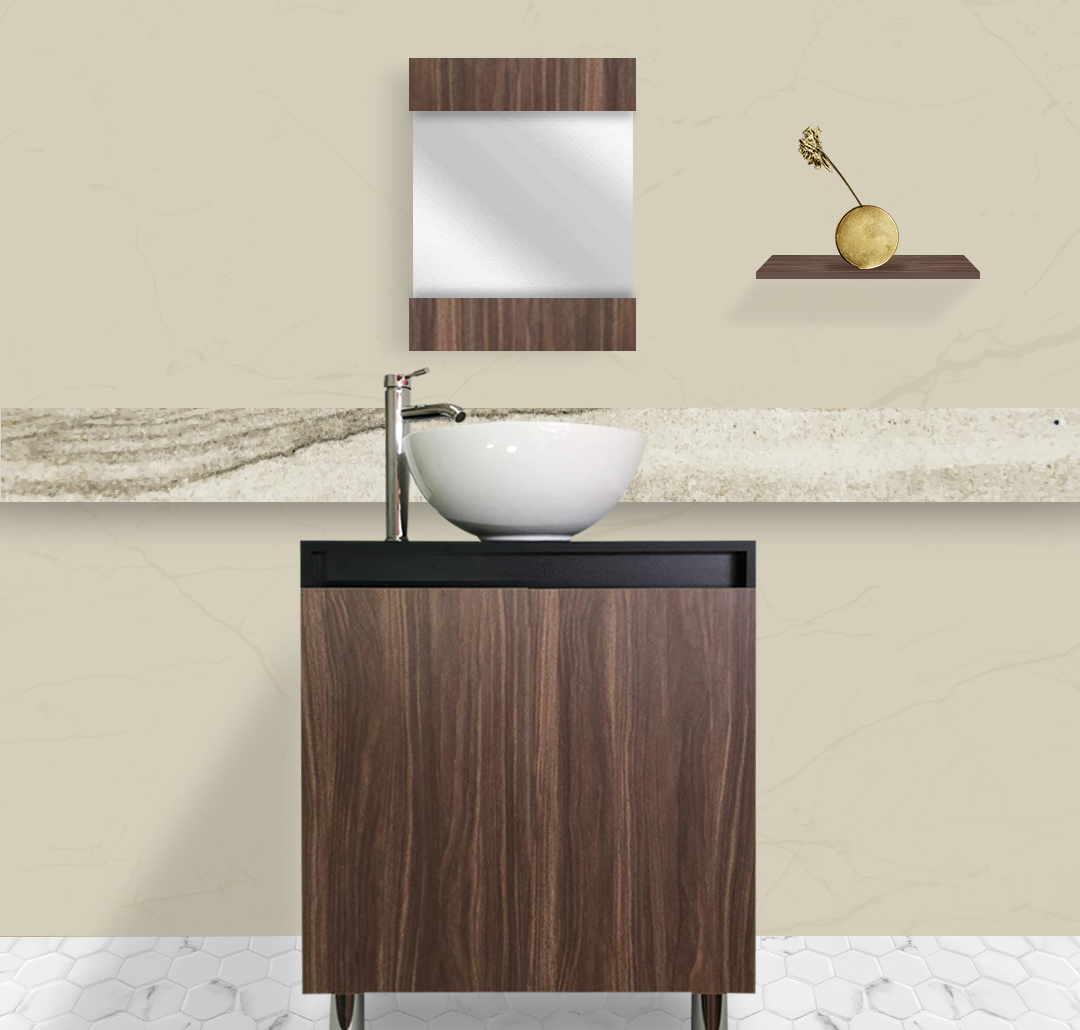 Mueble Gabinete para Lavamanos de Ovalin para Baño