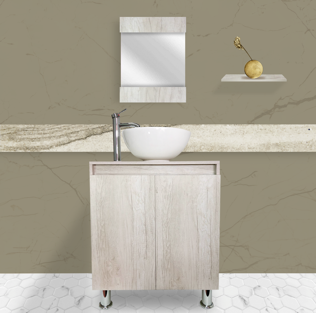 Mueble Gabinete para Lavamanos de Ovalin para Baño