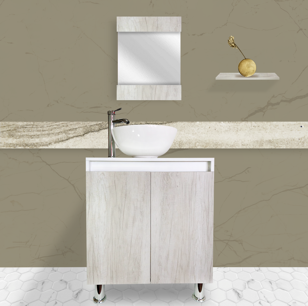 Mueble Gabinete para Lavamanos de Ovalin para Baño