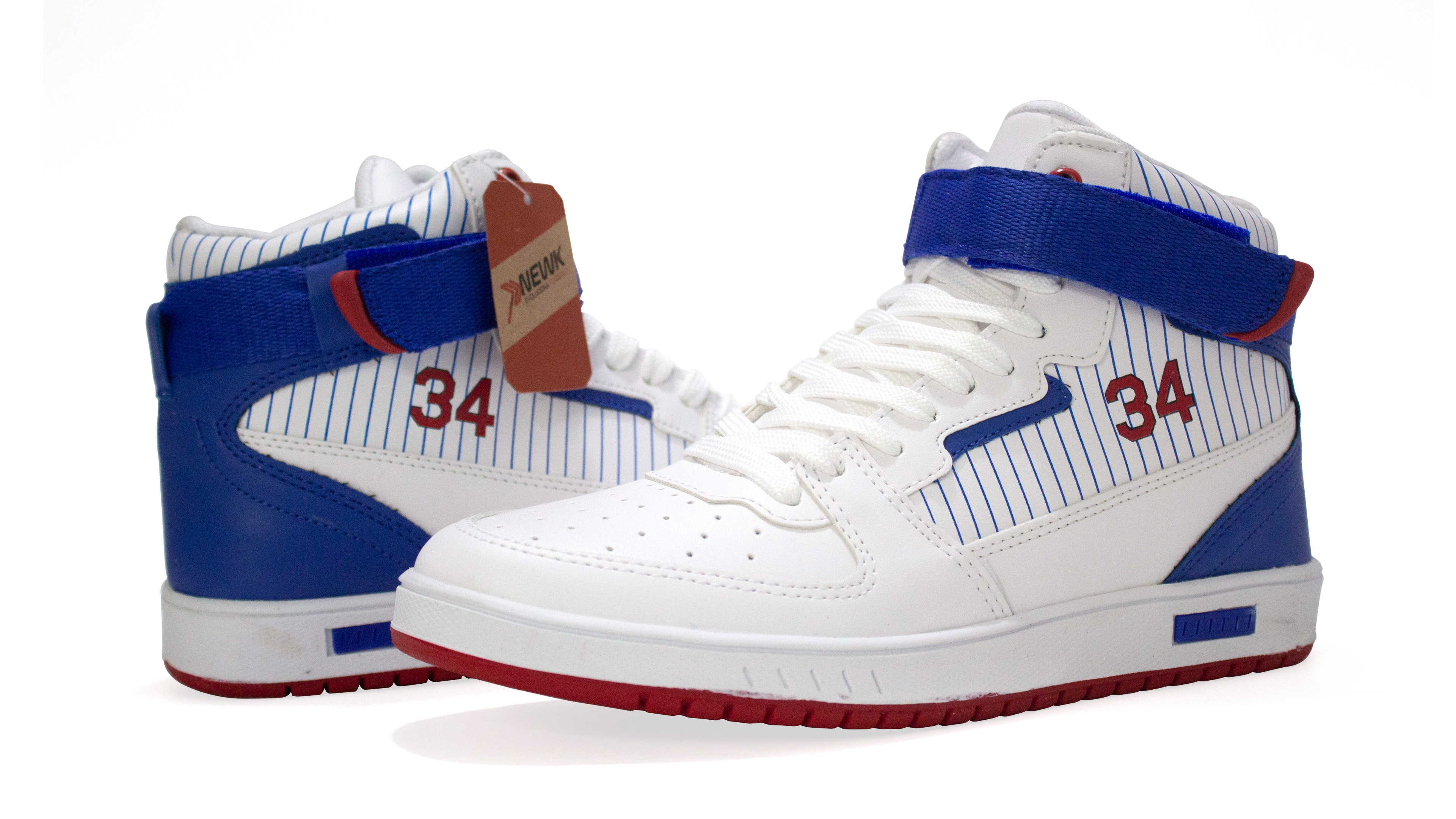 Tenis Newk Hombre Linea Jersey Color Blanco Azul Rey