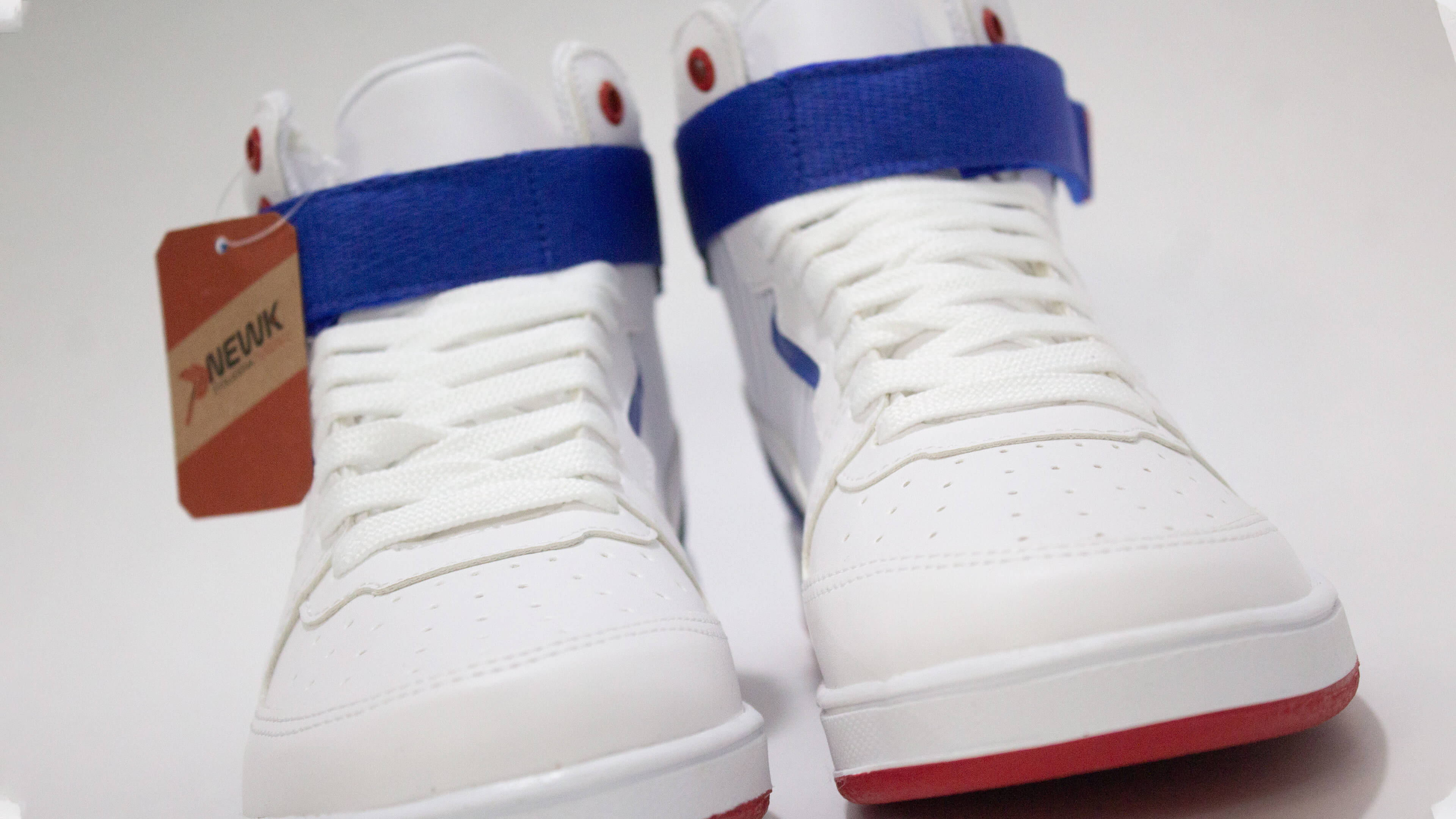 Tenis Newk Hombre Linea Jersey Color Blanco Azul Rey