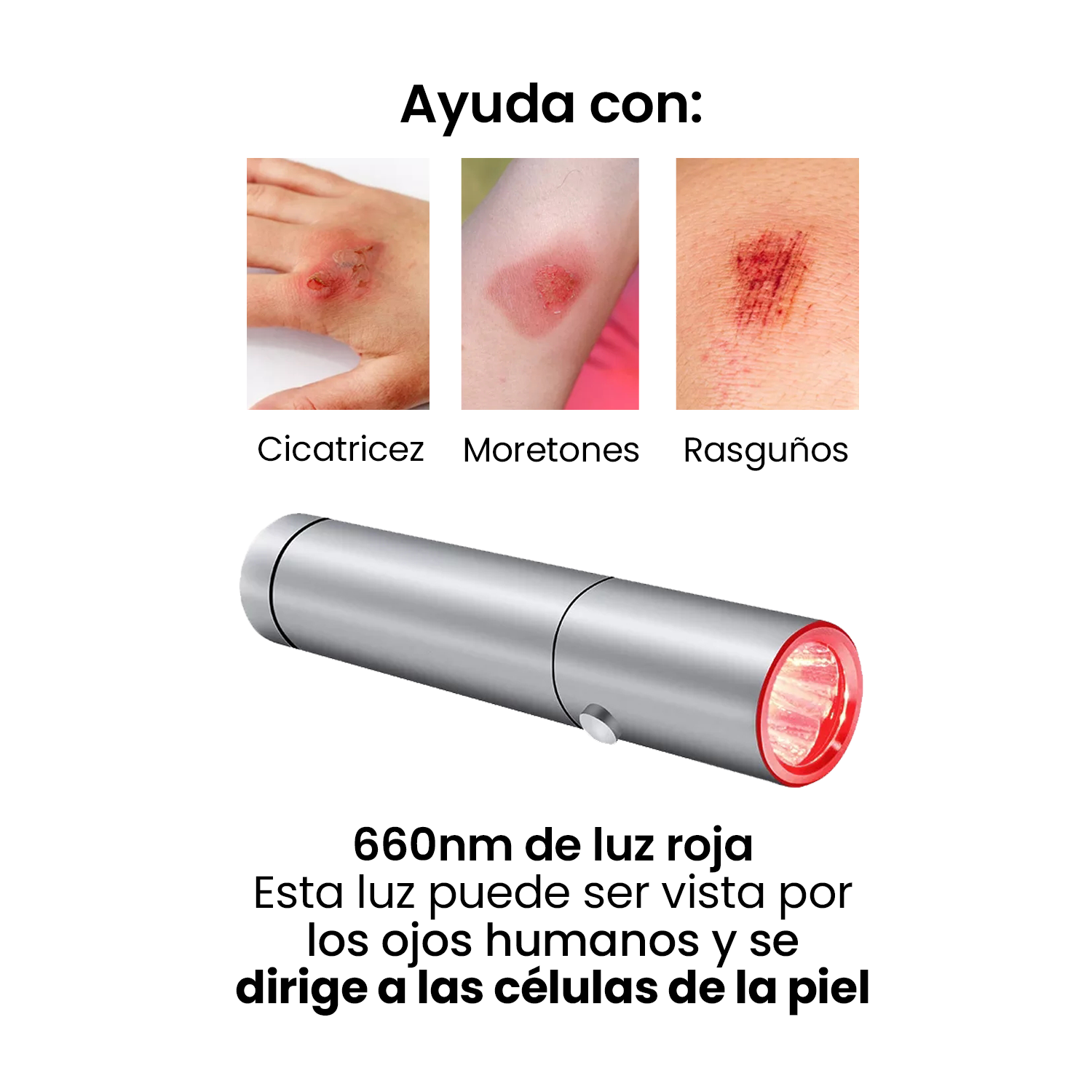 Lampara Portatil Terapia Led Lesiones Y Dolor Muscular Sirio