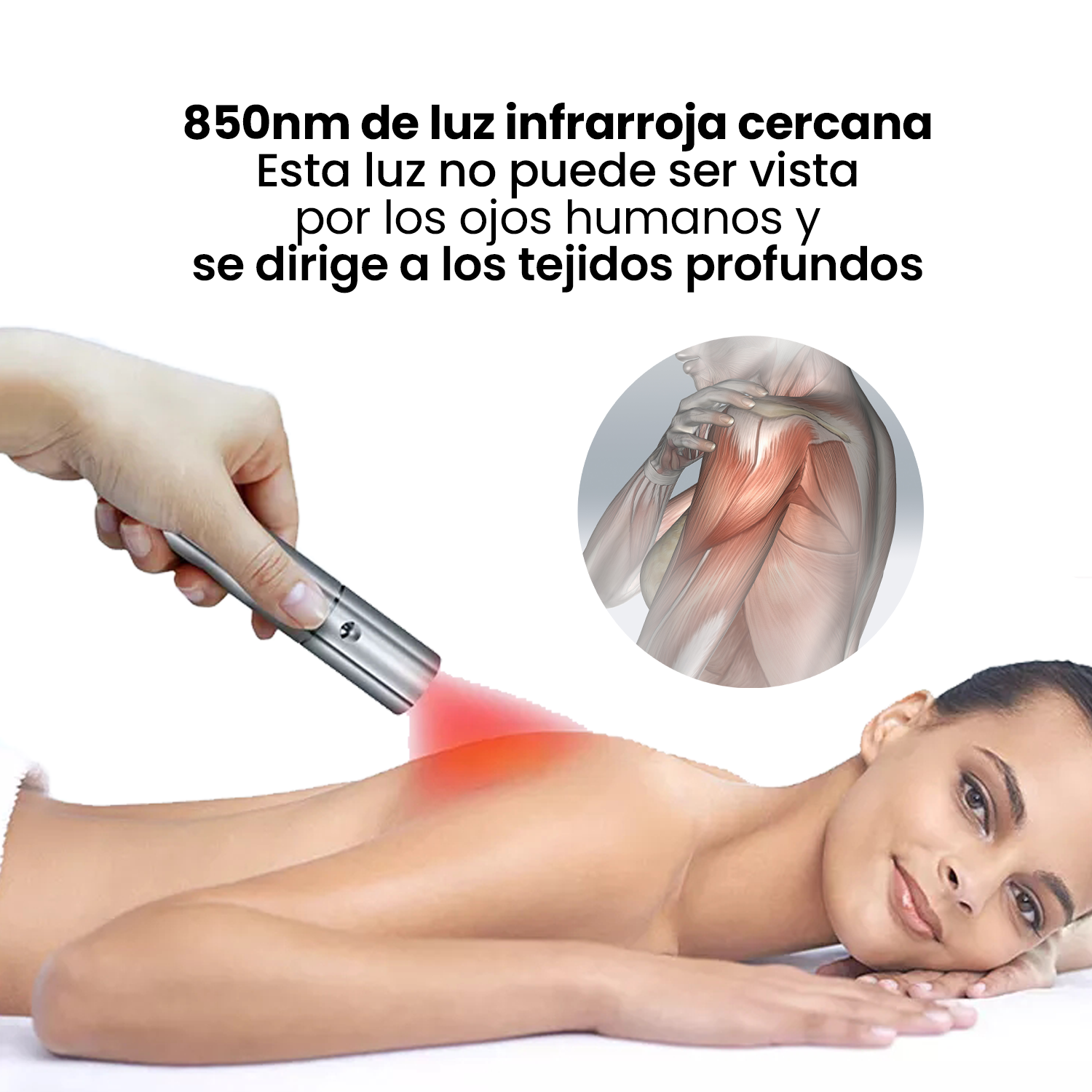 Lampara Portatil Terapia Led Lesiones Y Dolor Muscular Sirio